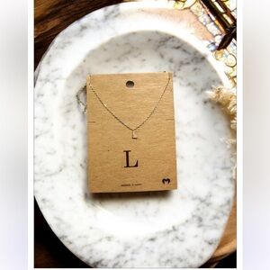 Gold Initial L Necklace